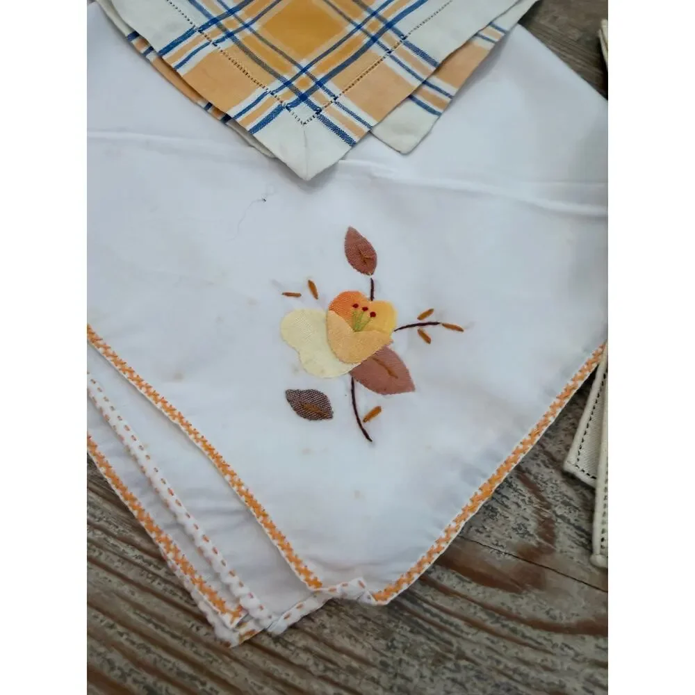 Vintage Hemstitch Linen Bundle